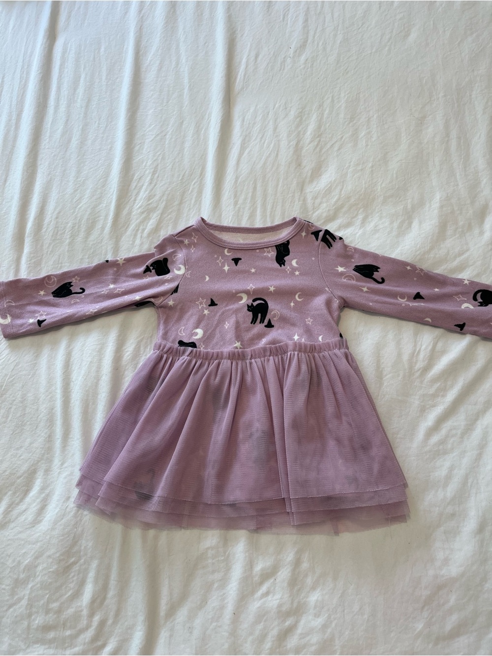 6-9m purple Halloween dress baby girl